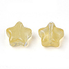 Transparent Spray Painted Glass Beads X1-GLAA-N035-01-A01-2