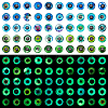   1 Bag Flatback Glass Cabochons GGLA-PH0001-56-1