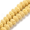 Synthetic Lava Rock Beads Strands G-B087-02A-05-1