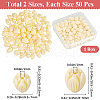 SOFPLATE 100Pcs 2 Styles Dyed Synthetic Coral Beads CORA-SP0001-02B-2
