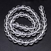 Faceted(64 Facets) Round Grade A Natural Quartz Crystal Beads Strands G-H1649-12mm-01N-A-01-3
