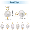Natural Cultured Freshwater Pearl Pendants PALLOY-SC00007-2
