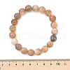 Natural Sunstone Stretch Bracelets X-BJEW-E373-10mm-04-4