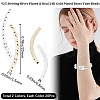 CREATCABIN 40Pcs 2 Colors Brass Tube Beads KK-CN0002-18-2