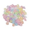 Plating Acrylic Beads OACR-S135-07-1