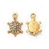 Ion Plating(IP) 316 Surgical Stainless Steel with Crystal Rhinestone Charms STAS-G305-06G-1