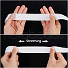 Imitation Nylon Flat Elastic Non-slip Band OCOR-WH0089-02B-02-3