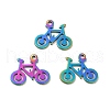 Ion Plating(IP) 201 Stainless Steel Pendants STAS-A066-05M-2