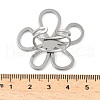 304 Stainless Steel Open Cuff Rings for Women RJEW-U060-04A-P-3