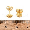 PVD Vacuum Plating 304 Stainless Steel Dog Paw Print Stud Earrings for Women EJEW-P212-15G-4