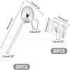 Unicraftale 20pcs 304 Stainless Steel Ball Stud Earring Post FIND-UN0001-12-5