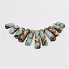 Assembled Synthetic Bronzite and Gemstone Beads Strands G-P298-D01-1