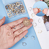 SUNNYCLUE 80Pcs 2 Colors 304 Stainless Steel Leverback Earring Findings STAS-SC0004-60-3