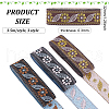 FINGERINSPIRE 10.5M 3 Styles Ethnic Style Embroidery Polyester Ribbons OCOR-FG0001-43-2