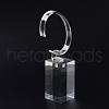 3Pcs 3 Sizes C Shaped Organic Glass Single Bracelet Display Stands Set BDIS-Q027-01-2