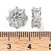 Brass Micro Pave Cubic Zirconia Spacer Beads KK-U045-16P-02-3