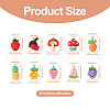 Biyun 40Pcs 10 Styles Opaque Resin Pendants RESI-BY0001-05-4