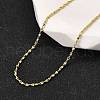 1.5MM Brass Oval Link Chain Necklaces NJEW-M108-17G-1