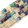 Natural Colorful Fluorite Beads Strands G-H051-B01-02-2