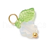 10Pcs Opalite Flower Charms PALLOY-JF03765-02-4