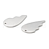 Non-Tarnish 304 Stainless Steel Split Pendants STAS-G251-07C-P-4