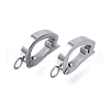 304 Stainless Steel Fold Over Clasps STAS-H233-05P-1