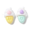 Opaque Resin Cabochons X1-CRES-F030-01I-3