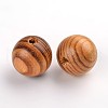 Round Natural Wood Beads X-WOOD-Q009-25mm-LF-2