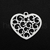 Non-Tarnish 201 Stainless Steel Pendants STAS-R111-JA691-1