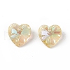 Transparent Faceted Glass Charms RGLA-L026-B13-2