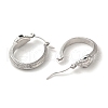 304 Stainless Steel Hoop Earrings EJEW-C085-03P-2