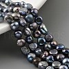 Dyed Natural Cultured Freshwater Pearl Beads Strands PEAR-A006-04G-1