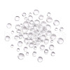 80Pcs 4 Size Transparent Glass Cabochons X1-GGLA-ZZ0001-03-10