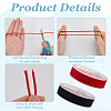 BENECREAT 2 Rolls 2 Colors 10M Nylon Round Cord OCOR-BC0007-58-4