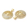 Rack Plating Brass Pendants KK-R146-07G-2