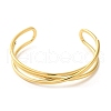 304 Stainless Steel Wire Wrap Cuff Bangles BJEW-Q773-06B-G-2