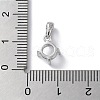Rhodium Plated Rack Plating 925 Sterling Silver Pendants Cabochon Settings STER-NH0001-47P-3