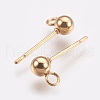 Ion Plating(IP) 304 Stainless Steel Ball Stud Earring Post STAS-H410-10G-2