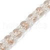 Gold Sand Lampwork Beads Strands LAMP-P069-02A-03-1