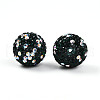 Polymer Clay Pave Rhinestone Beads RB-T018-01F-2