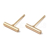 Brass Stud Earrings for Women Men KK-C028-23G-1