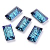 Embossed Glass Rhinestone Pendants GLAA-J101-07B-001BB-1