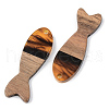 Resin & Walnut Wood Pendants RESI-S389-054A-A01-2