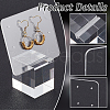 Acrylic Earring Display Stands Cube EDIS-WH0032-16B-4