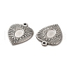 Non-Tarnish Valentine's Day 304 Stainless Steel Pendant Cabochon Settings STAS-E193-13P-2