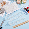 MAYJOYDIY US 1Pc Polyester Pleated Lace Trim with Gold Metallic Thread DIY-MA0006-64B-4