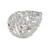 Brass Micro Pave Clear Cubic Zirconia Pendants KK-Z075-13P-2
