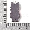 Opaque Resin Cat Pendants RESI-S399-07A-3