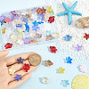 SUNNYCLUE 100Pcs 2 Styles Transparent Glass Beads GLAA-SC0002-48-3