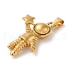 PVD Vacuum Plating 304 Stainless Steel Pendants STAS-M322-21G-2